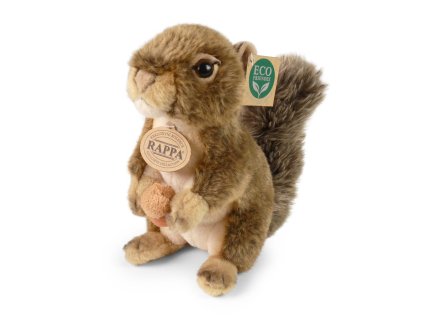 Plyšová veverka s oříškem 20 cm ECO-FRIENDLY