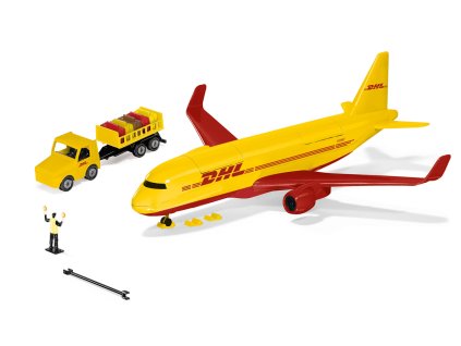 SIKU Super - DHL nákladní letadlo s příslušenstvím