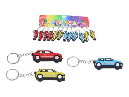 Klíčenka auta mix barev