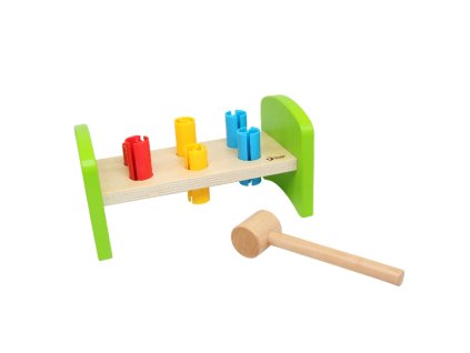 Dřevěná zatloukačka s kladívkem