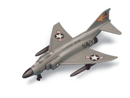 Maisto - Fresh Metal Tailwinds - letadla, F-4 Phantom II, matně šedá, blister