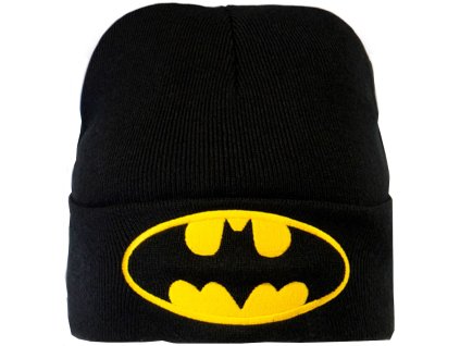 Zimní dětská pletená čepice DC Comics: Batman Logo (univerzální) černá