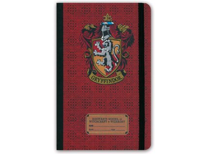 Poznámkový A5 blok Harry Potter: Gryffindor (Nebelvír) 80 listů