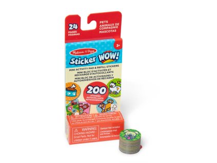 MELISSA & DOUG STICKER WOW NÁPLNĚ SAMOLEPEK ZVÍŘÁTKA