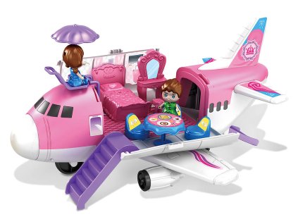 Letadlo s figurkami 34 cm