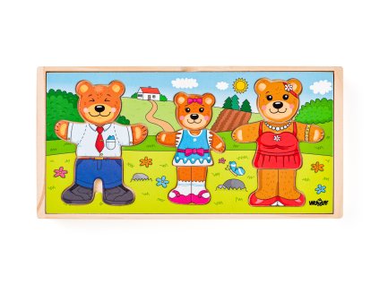 Šatní skříň  - Oblékni si svou medvědí rodinku