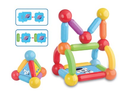 Magnetická stavebnice 50 dílků