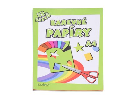Papíry barevné A4, 35 listů, 80g