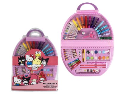 Kreativní set 50 předmětů Hello Kitty: Kamarádi (41 x 58 x 3 cm)