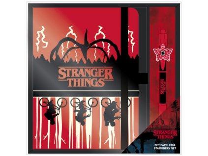 Dárkový set Netflix | Stranger Things: Demogorgon A5 blok - propiska (23 x 24 x 3 cm)