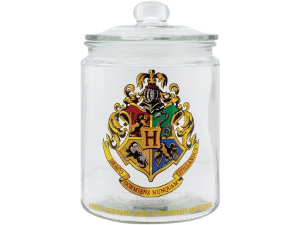 Skleněná dóza Harry Potter: Erb Bradavic (výška 21 cm | objem 2 litry)