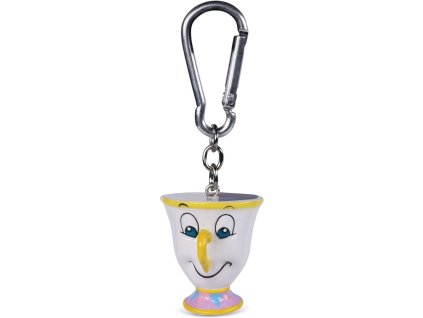 Přívěsek na klíče Beauty And The Beast | Kráska a zvíře: Chip (4 x 4 cm)