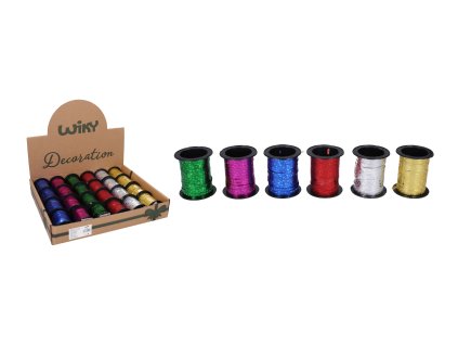 Stuha ozdobná s hvězdičkama 5mm x 10m