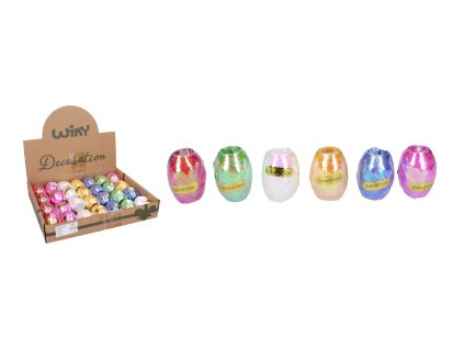 Stuha vázací vajíčko pastelové lesk 5mm x 10m