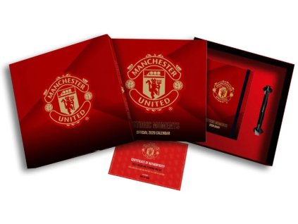 Oficiální dárkový set FC Manchester United: Kalendář - diář - propiska (31,4 x 31,4 x 4,1 cm)