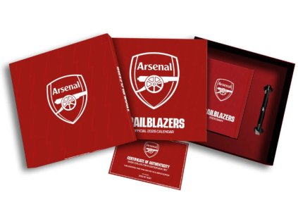 Dárkový set FC Arsenal kalendář - diář - propiska (31,4 x 31,4 x 4,1 cm)