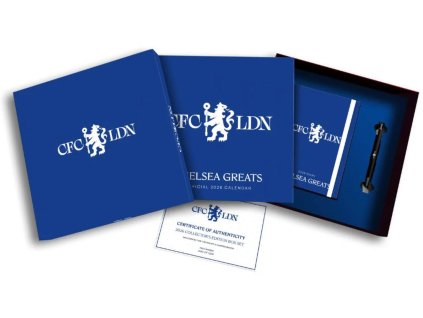 Dárkový set FC Chelsea kalendář - diář - propiska (31,4 x 31,4 x 4,1 cm)
