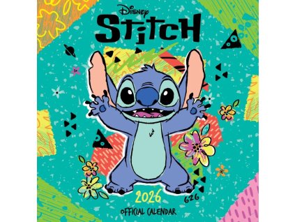 Oficiální nástěnný kalendář 2026 Disney | Lilo & Stitch: Stitch s plakátem (SQ 30,5 x 30,5 | 61 cm)