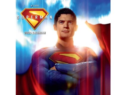 Oficiální nástěnný kalendář 2026: Superman Movie s plakátem (SQ 30,5 x 30,5 | 61 cm)