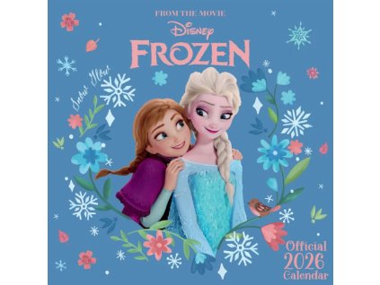 Oficiální nástěnný kalendář 2026 Disney: Frozen II | Ledové království 2 s plakátem (SQ 30,5 x 30,5 | 61 cm)