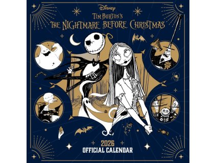 Oficiální nástěnný kalendář 2026 Disney: The Nightmare Before Christmas | Ukradené Vánoce s plakátem (SQ 30,5 x 30,5 | 61 cm)