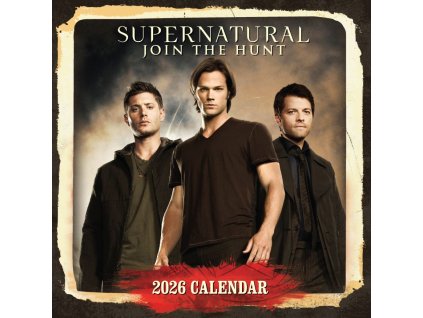 Oficiální nástěnný kalendář 2026: Supernatural s plakátem (SQ 30,5 x 30,5 | 61 cm)