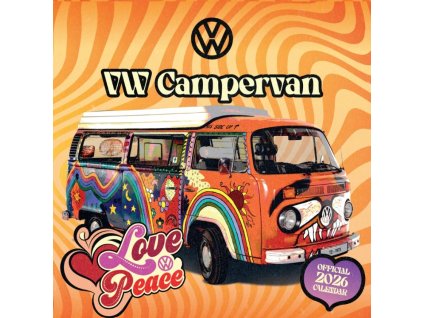 Oficiální nástěnný kalendář 2026 Volkswagen transportér s plakátem (SQ 30,5 x 30,5 | 61 cm)