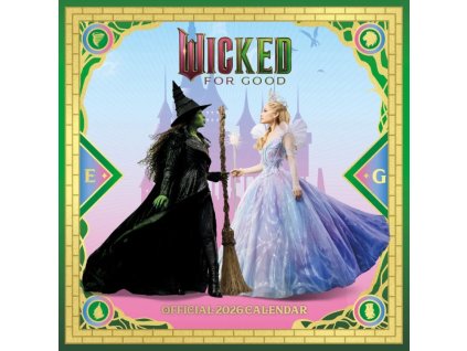 Oficiální nástěnný kalendář 2026: Wicked Movie (30,5 x 30,5 | 61 cm)