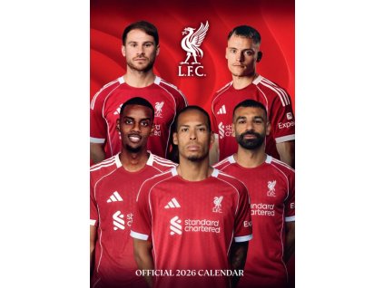Oficiální nástěnný kalendář 2026: FC Liverpool (A3 29,7 x 42 cm)