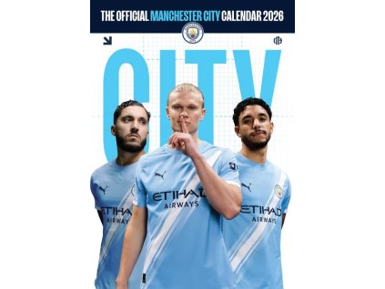 Oficiální nástěnný kalendář 2026: FC Manchester City (A3 29,7 x 42 cm)
