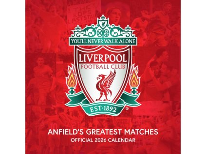 Oficiální nástěnný kalendář 2026 FC Liverpool: Legendy (30,5 x 30,5 | 61 cm)