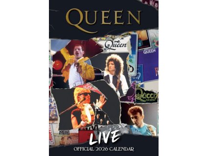 Oficiální nástěnný kalendář 2026: Queen (A3 29,7 x 42 cm)