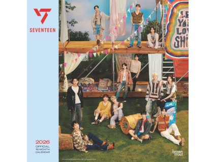 Oficiální sběratelský nástěnný kalendář 2026: Seventeen (30,5 x 30,5 cm)