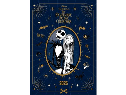 Diář 2026 Disney | Nightmare Before Christmas | Ukradené Vánoce (A5 15 x 21,5 x 1,5 cm)
