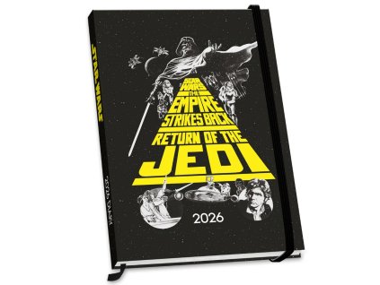 Diář 2026 Star Wars | Hvězdné války: Classic (A5 15 x 21,5 x 1,5 cm)