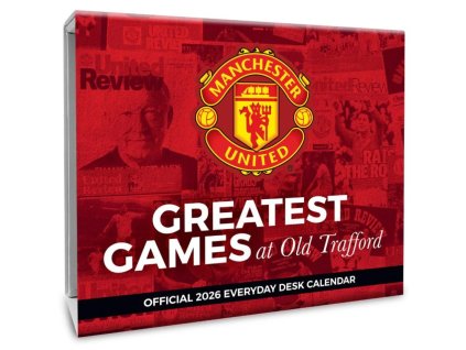 Oficiální stolní trhací kalendář 2026: FC Manchester United (15 x 13 x 4 cm)