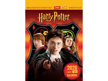 Oficiální nástěnný kalendář 2026 s nastavitelnými obrázky: Harry Potter (A3 29,7 x 42 cm)