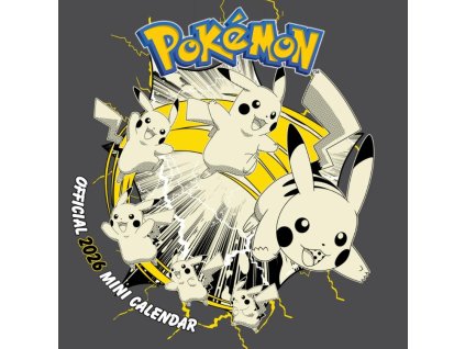 Oficiální dětský nástěnný mini kalendář 2026: Pokémon s plakátem (17,8 x 17,8 | 35,6 cm)