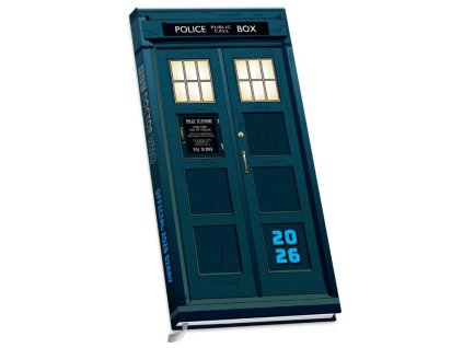 Slim diář 2026 Doctor Who Classic (8,3 x 16,5 x 1,5 cm)