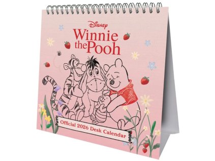 Oficiální stolní kalendář 2026 Disney: Winnie The Pooh | Medvídek Pú (16 x 17,5 cm)