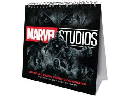 Oficiální stolní kalendář 2026 Marvel Studios (16 x 17,5 cm)