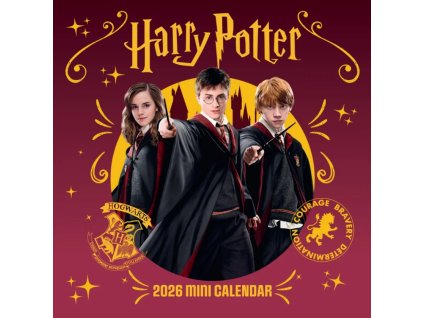 Oficiální nástěnný mini kalendář 2026: Harry Potter (17,8 x 17,8 | 35,6 cm)