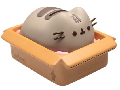 Pokladnička Pusheen: Kočka v plné krabici (12 x 16 x 19 cm)
