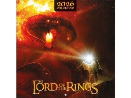 Oficiální nástěnný kalendář Pán prstenů | The Lord Of The Rings 2026 s plakátem (SQ 30 x 30 | 60 cm)
