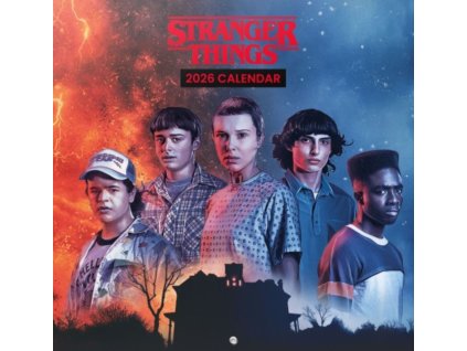 Oficiální nástěnný kalendář Netflix | Stranger Things 2026 s plakátem (SQ 30 x 30 | 60 cm)