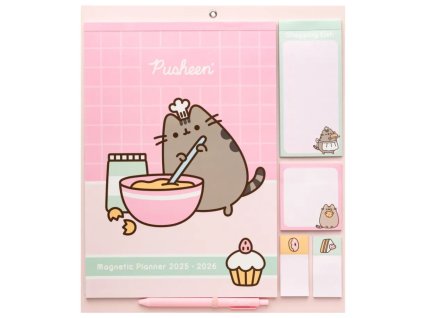 Oficiální nástěnný plánovací kalendář 2026 Pusheen (30 x 34 cm)