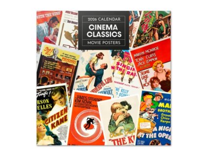 Oficiální nástěnný kalendář 2026 Cinema Classics: Filmová klasika (30 x 30 | 60 cm)