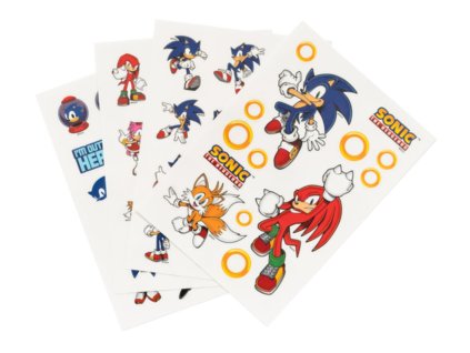 Set nálepek na elektroniku Sonic | Ježek Sonic: Ikony (set 17 x 23,5 cm)