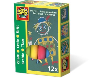 Barevné křídy 12x, pr. 10