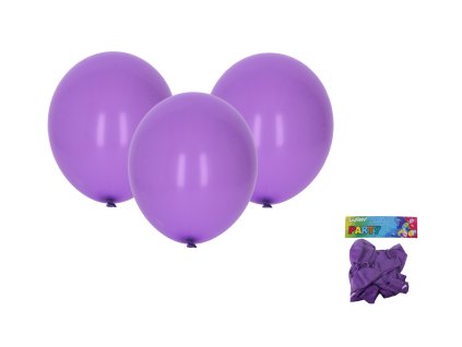 Balónek nafukovací 30cm - sada 10ks, fialový